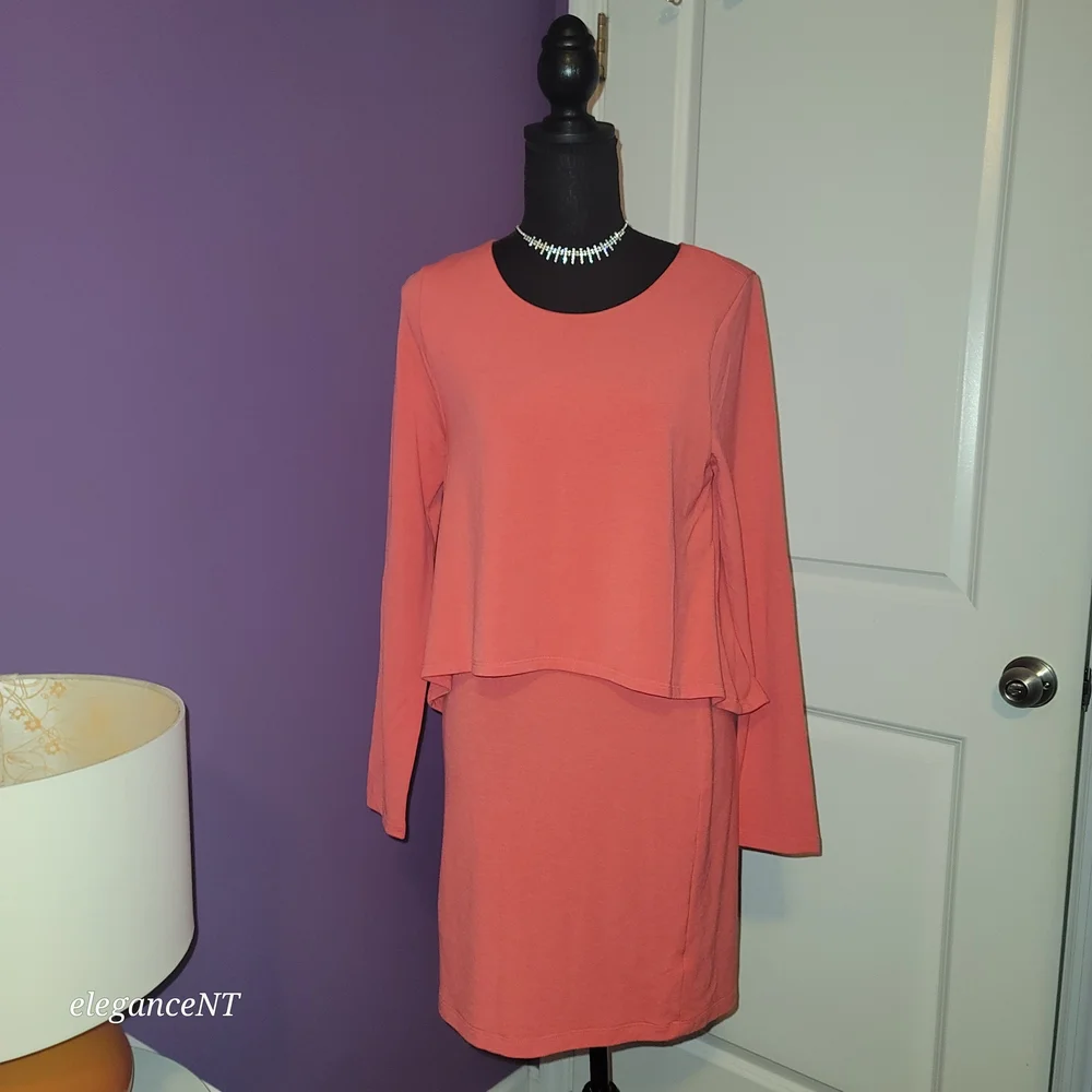 Coral Women's All In One Dress Sz:L - Picture 3 of 10
